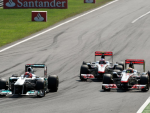Michael Schumacher, Jenson Button, Lewis Hamilton, Monza Raceweekend 2011
