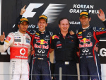 Lewis Hamilton, Sebastian Vettel, Mark Webber, Korea 2011