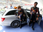 Sebastian Vettel, Mark Webber, India practise and qualifying 2011