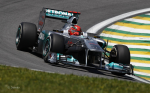 Michael Schumacher, Mercedes GP, Brazil practice 2011