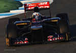 Daniel Ricciardo, Scuderia Toro Rosso, first day of testing at Jerez 2012