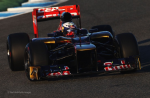 Daniel Ricciardo, Scuderia Toro Rosso, first day of testing at Jerez 2012