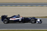 Pastor Maldonado, Williams, first day of testing at Jerez 2012