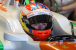 Paul di Resta, Force India, first day of testing at Jerez 2012