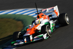 Paul di Resta, Force India, first day of testing at Jerez 2012