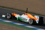 Paul di Resta, Force India, first day of testing at Jerez 2012