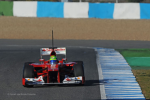 Felipe Massa, Ferrari, first day of testing at Jerez 2012