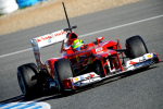 Felipe Massa, Ferrari, first day of testing at Jerez 2012