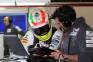 Sergio Perez, Sauber, second day of testing at Barcelob
