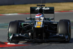 Vitaly Petrov, Caterham F1, second day of testing at Barcelob