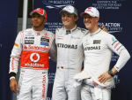 Lewis Hamilton, Nico Rosberg, Michael Schumacher, Shanghai Saturday 2012