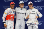 Lewis Hamilton, Nico Rosberg, Michael Schumacher, Shanghai Saturday 2012