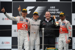 Lewis Hamilton, Nico Rosberg, Jenson Button, Silverstone Sunday 2011
