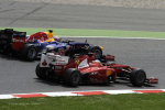 Fernando Alonso, Mark Webber, Barcelona Sunday 2012