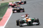 Pedro de la Rosa, Force India, Barcelona Sunday 2012