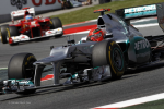 Michael Schumacher, Mercedes GP, Barcelona Sunday 2012