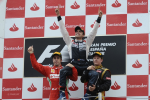Fernando Alonso, Pastor Maldonado, Kimi Raikkonen, Barcelona Sunday 2012