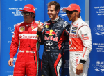 Fernando Alonso, Sebastian Vettel, Lewis Hamilton, Canada Saturday 2012