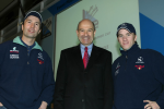 Heinz Harald Frentzen, Peter Sauber en Nick Heidfeld