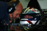 Jos Verstappen en zijn engineer Greg Wheeler