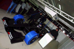 Verstappen in de pitbox van Minardi
