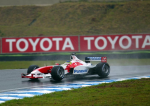 Cristiano Da Matta op het circuit van Interlagos
