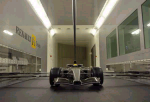 De Renault R24 in de windtunnel