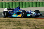 Jacques Villeneuve in de Sauber