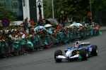 Jacques Villeneuve door Kuala Lumpur