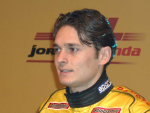 Gian-Carlo Fisichella tijdens de launch van de Jordan EJ12
