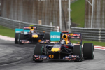 Mark Webber, Sebastian Vettel, Red Bull, Malaysia Sunday 2010