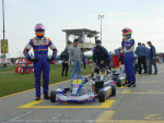 Carlo Van Dam op de startgrid voor de Lonato wintercup