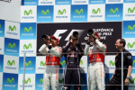 Lewis Hamilton, Sebastian Vettel, Jenson Button, Valencia Sunday 2010