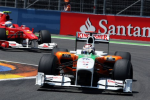 Adrian Sutil, Force India, Valencia Sunday 2010