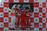 Jenson Button, Fernando Alonso, Felipe Massa, Monza Sunday 2010