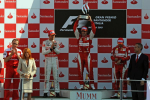 Jenson Button, Fernando Alonso, Felipe Massa, Monza Sunday 2010