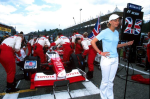 Alan McNish op de startgrid van de GP van San Marino