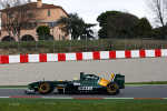 Luiz Razia, Lotus, Barcelona 2de test dag 1 mrt 2011