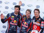 Mark Webber, Sebastian Vettel, Jenson Button, Monaco Saturday 2011