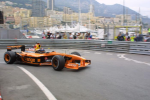 Heinz Harald Frentzen op het circuit van Monaco